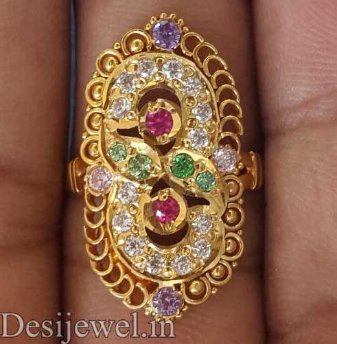 New and Latest Design of Rajasthani Desi gold Ladies-Ring 
