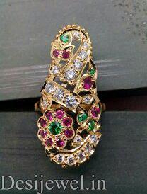 New and Latest Design of Rajasthani Desi gold Ladies-Ring  with weight 4 gm