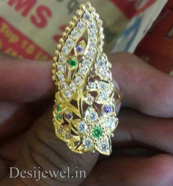 New and Latest Design of Rajasthani Desi gold Ladies-Ring  with weight 5 gm