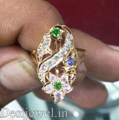 New and Latest Design of Rajasthani Desi gold Ladies-Ring  with weight 3 gm