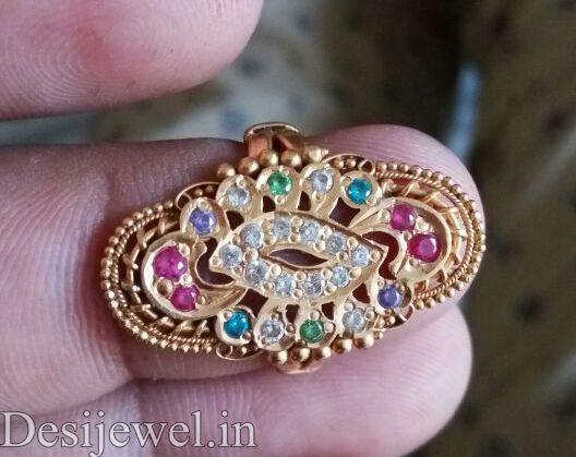 New and Latest Design of Rajasthani Desi gold Ladies-Ring  with weight 4 gm