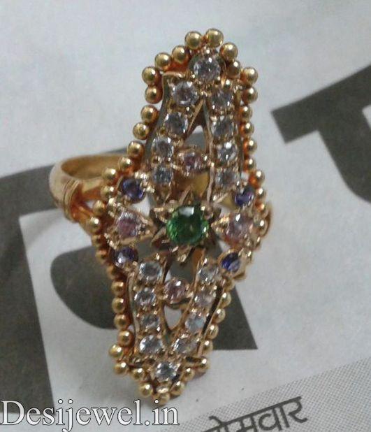 New and Latest Design of Rajasthani Desi gold Ladies-Ring  with weight 4 gm