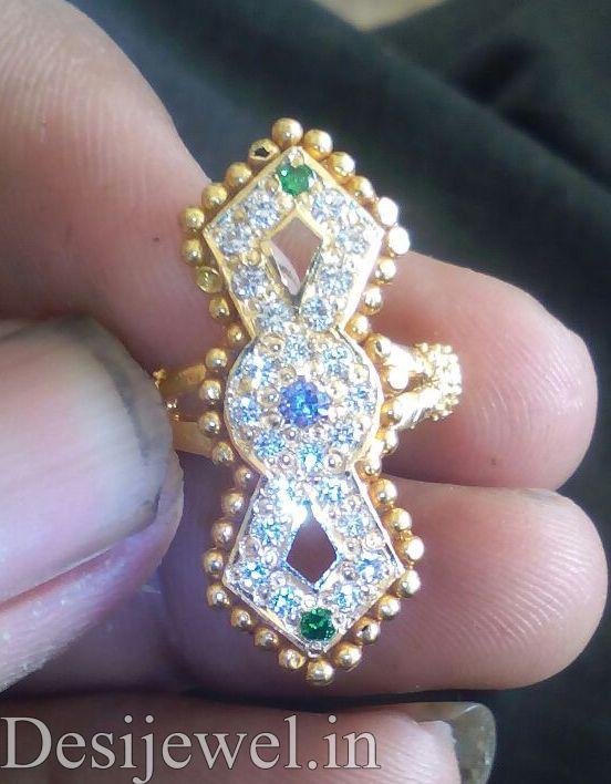 New and Latest Design of Rajasthani Desi gold Ladies-Ring  with weight 4 gm