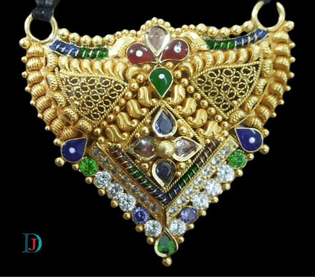 New and Latest Design of Desi Indian Rajasthani Gold Mangalsutra 