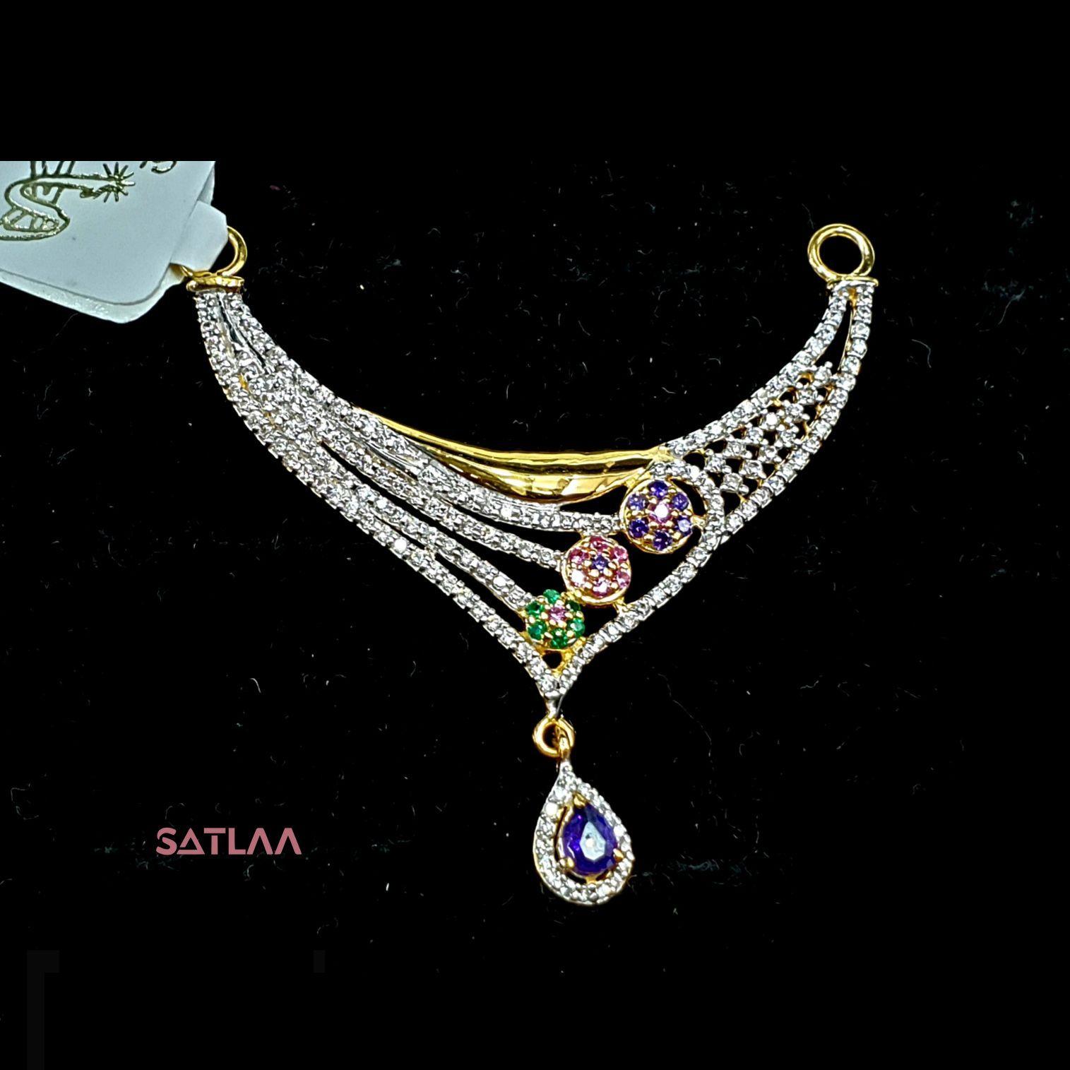 New and Latest Design of Satlaa Desi Indian Rajasthani Gold Mangalsutra 