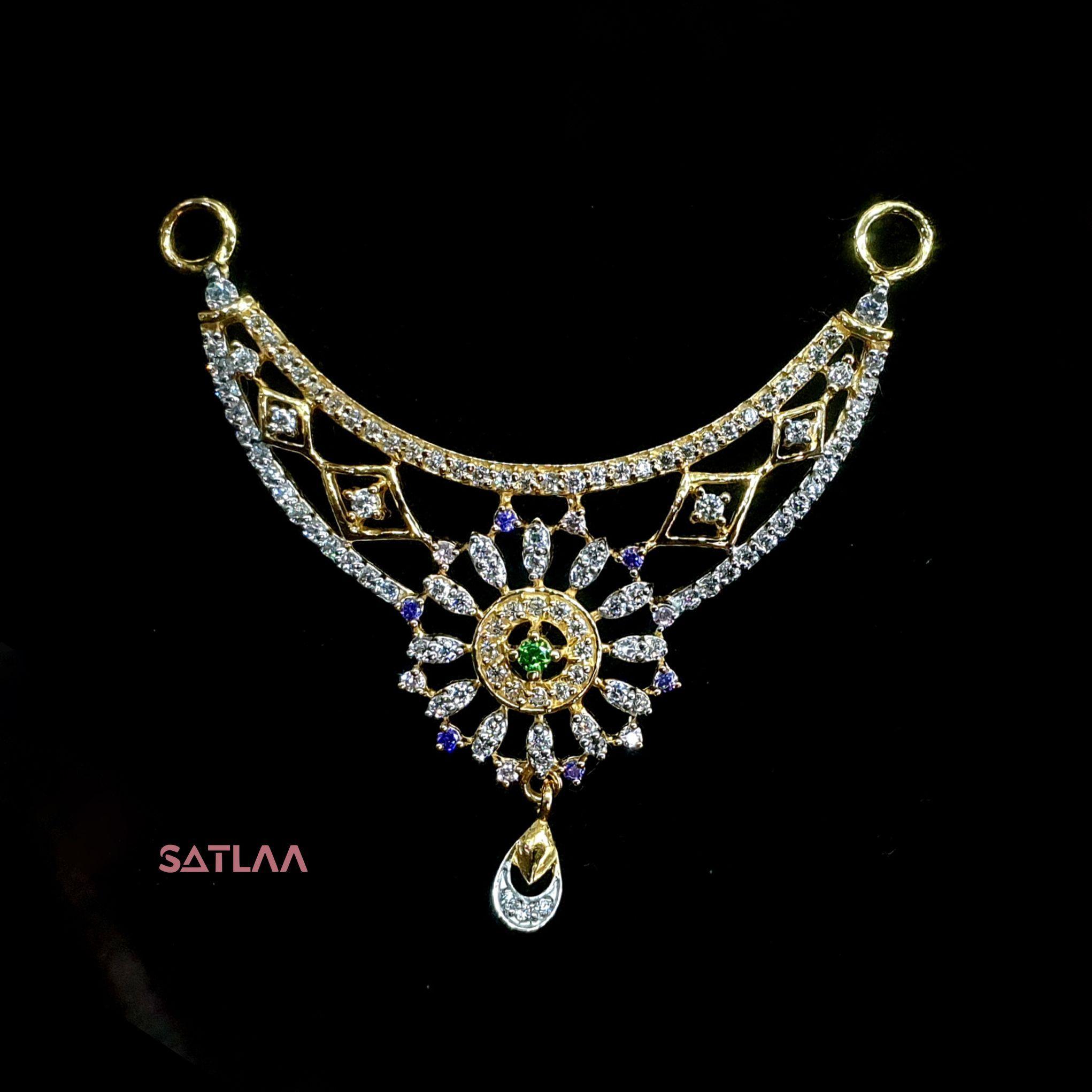 New and Latest Design of Satlaa Desi Indian Rajasthani Gold Mangalsutra 