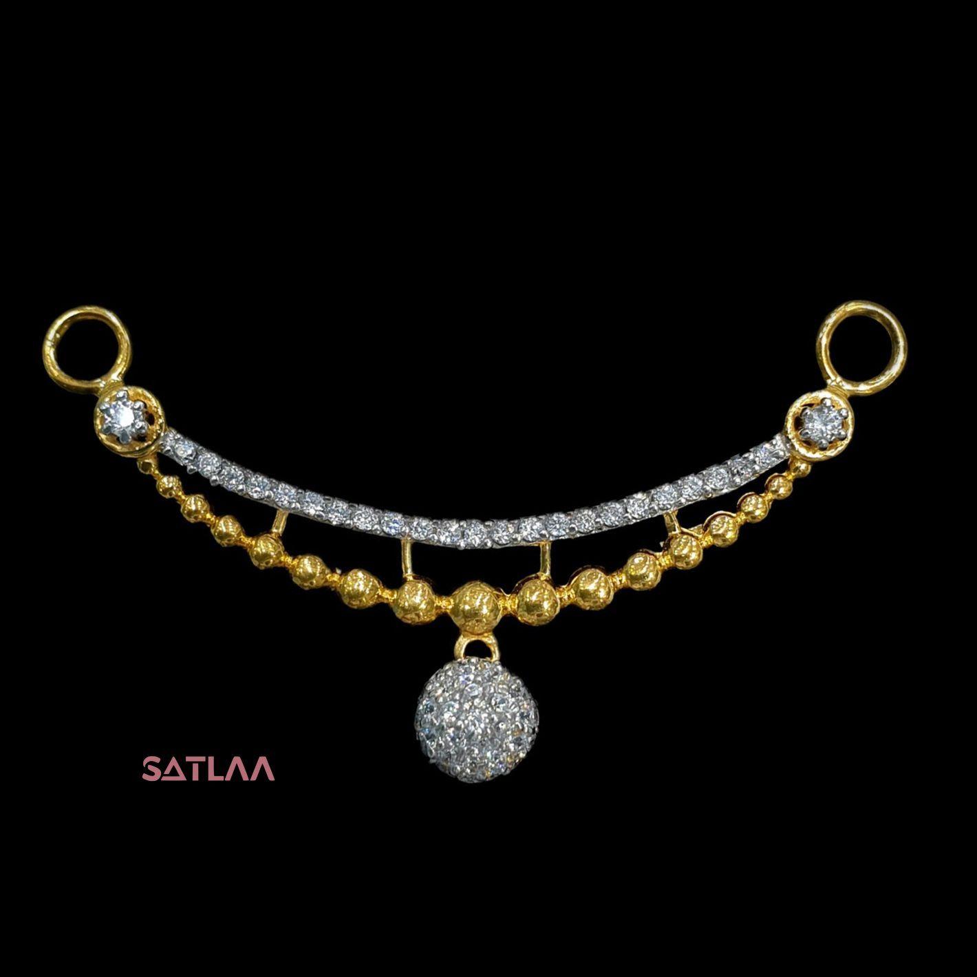 New and Latest Design of Satlaa Desi Indian Rajasthani Gold Mangalsutra 