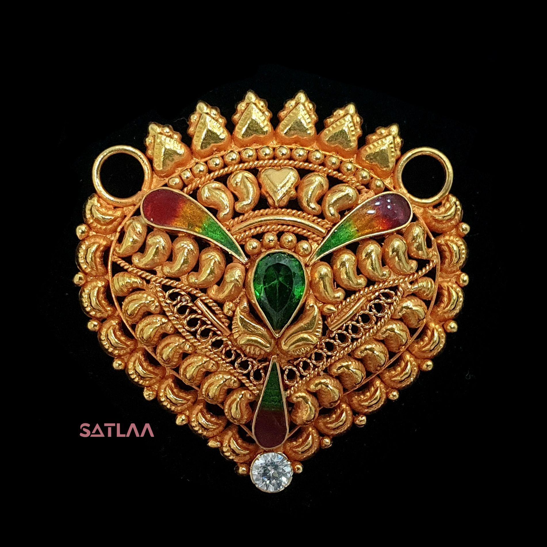 New and Latest Design of Satlaa Desi Indian Rajasthani Gold Mangalsutra 