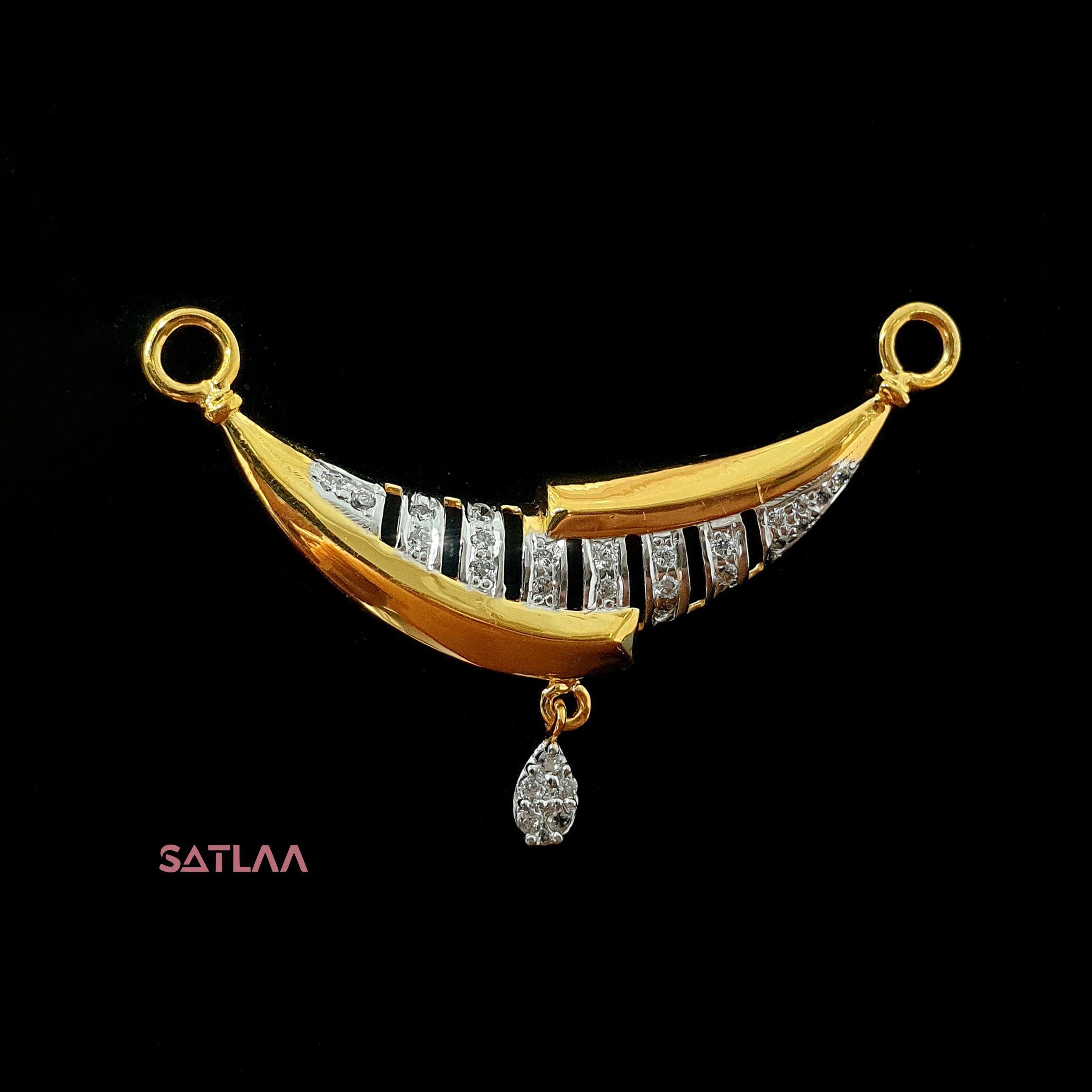 New and Latest Design of Satlaa Desi Indian Rajasthani Gold Mangalsutra 