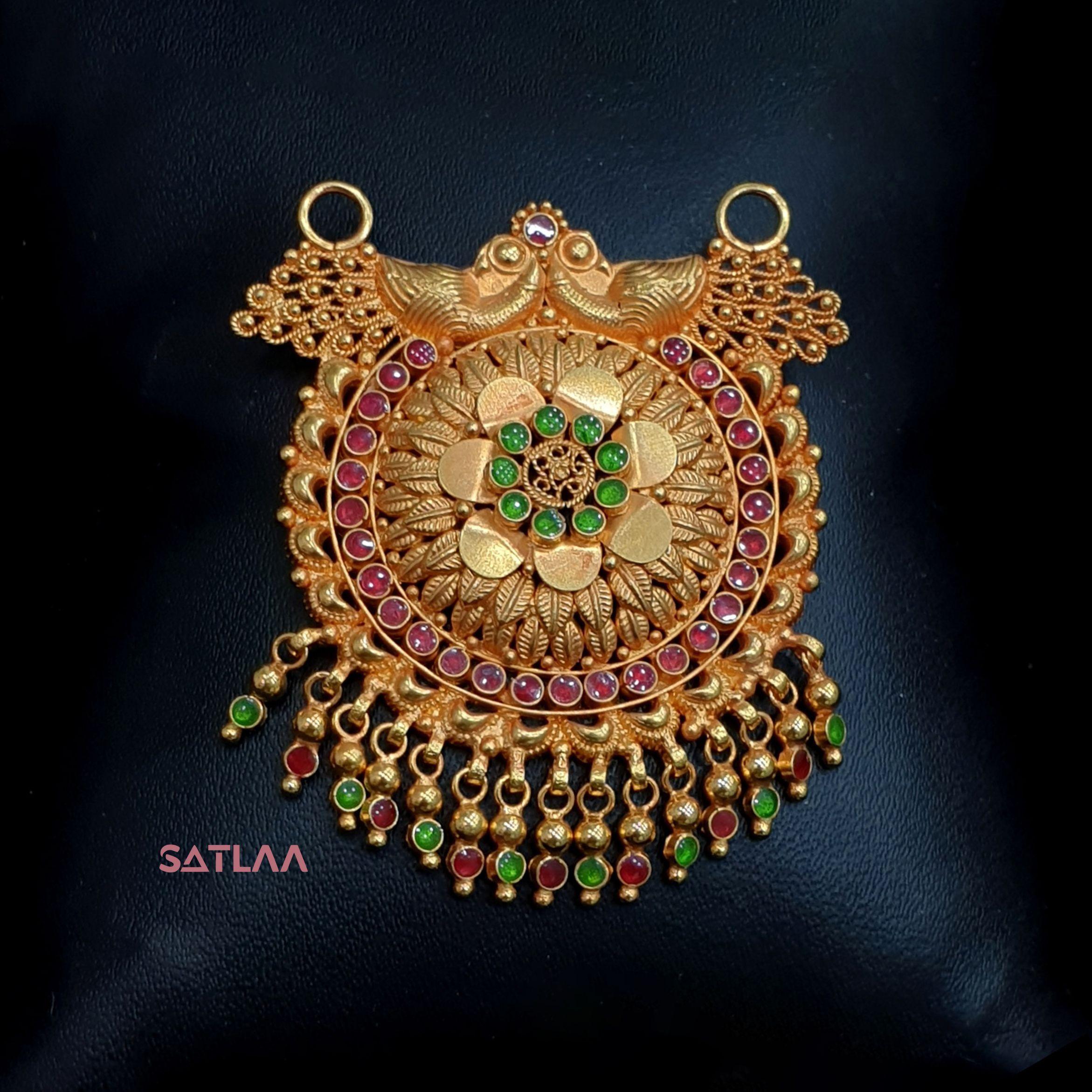 New and Latest Design of Satlaa Desi Indian Rajasthani Gold Mangalsutra 