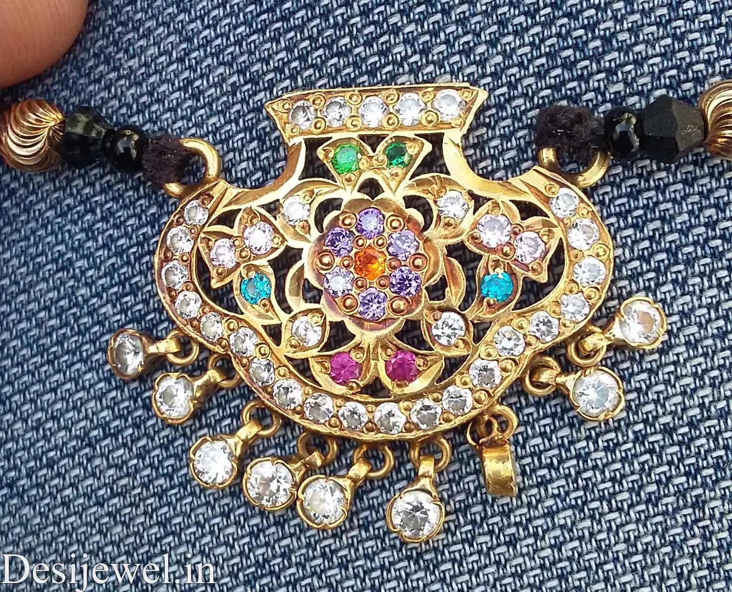 New and Latest Design of Rajasthani Desi gold Mangalsutra  with weight 4 gm