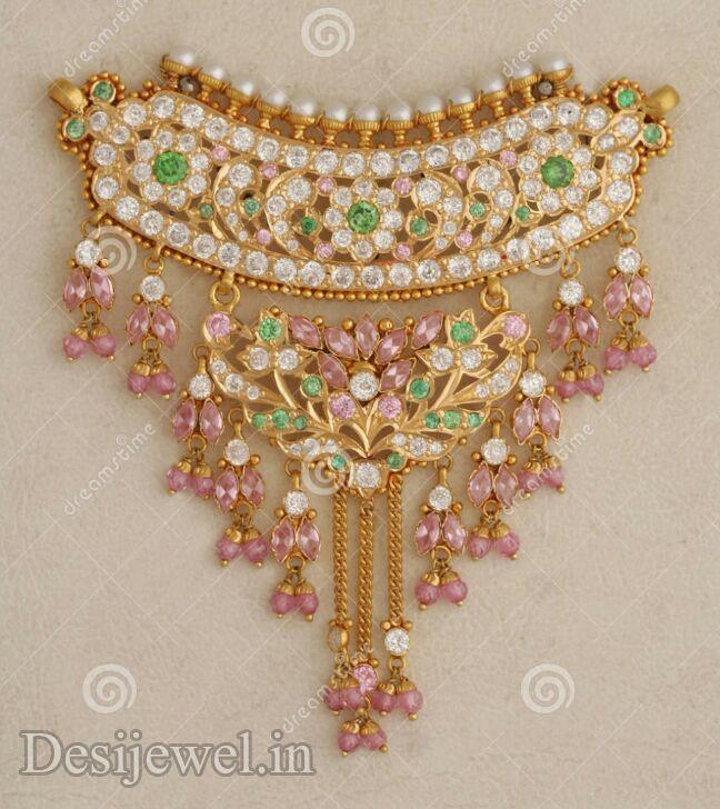 New and Latest Design of Rajasthani Desi gold Mini Gala-Aad 