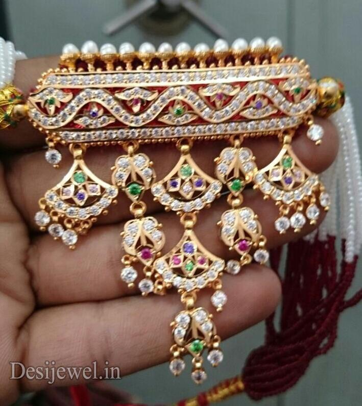 New and Latest Design of Rajasthani Desi gold Mini Gala-Aad 