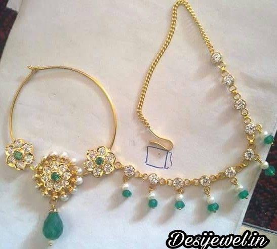 New and Latest Design of Rajasthani Desi gold naak-Nath 