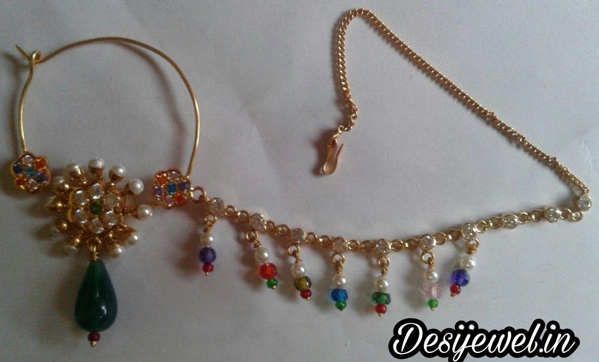 New and Latest Design of Rajasthani Desi gold naak-Nath 