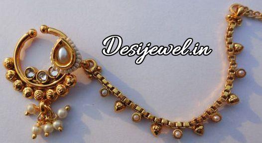 New and Latest Design of Rajasthani Desi gold naak-Nath 