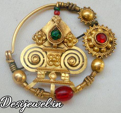 New and Latest Design of Rajasthani Desi gold naak-Nath 