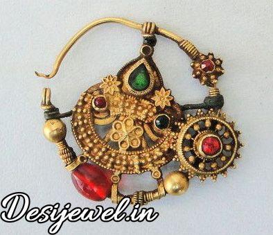 New and Latest Design of Rajasthani Desi gold naak-Nath 