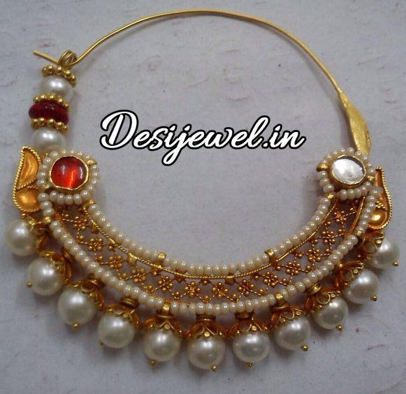 New and Latest Design of Rajasthani Desi gold naak-Nath 