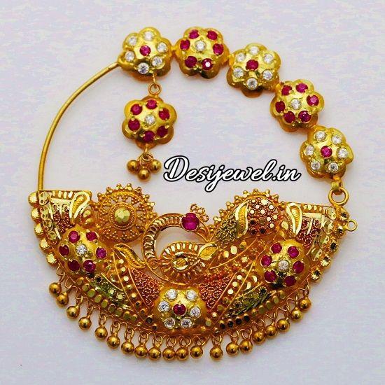 New and Latest Design of Rajasthani Desi gold naak-Nath 