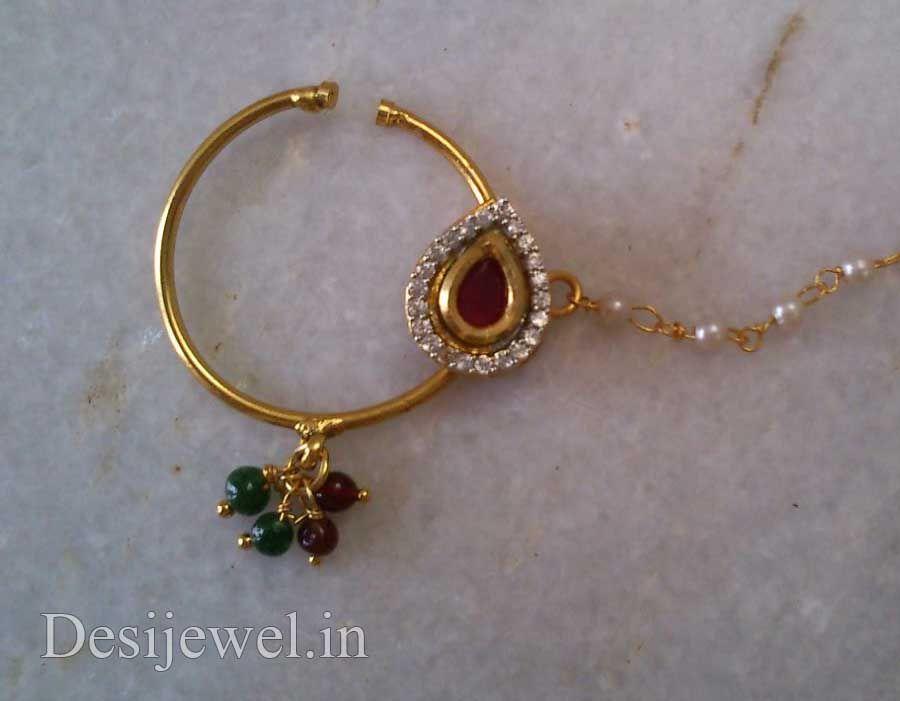 New and Latest Design of Rajasthani Desi gold naak-Nath 