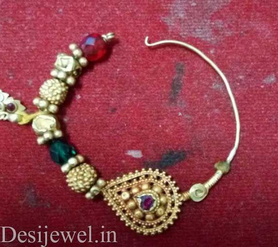 New and Latest Design of Rajasthani Desi gold naak-Nath 