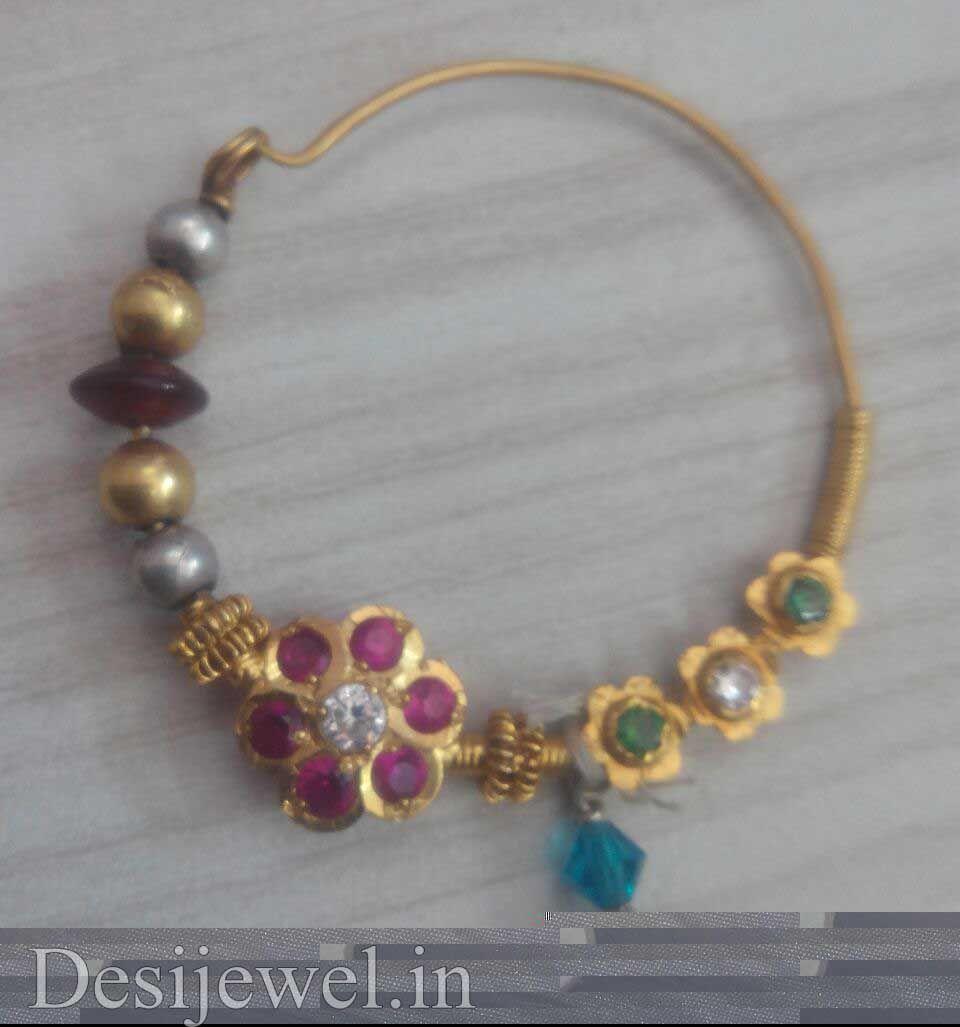 New and Latest Design of Rajasthani Desi gold naak-Nath  with weight 4 gm