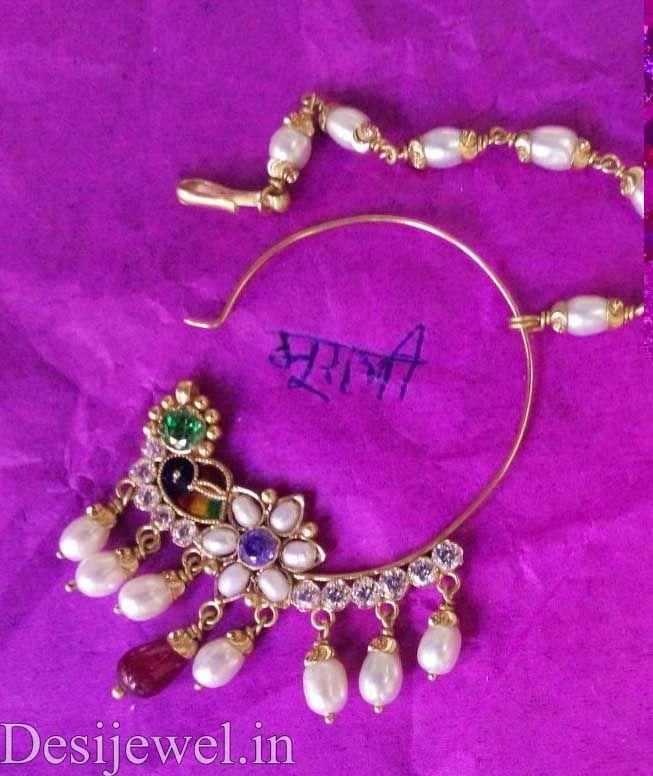 New and Latest Design of Rajasthani Desi gold naak-Nath 