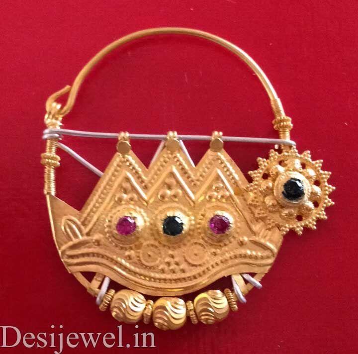 New and Latest Design of Rajasthani Desi gold naak-Nath 