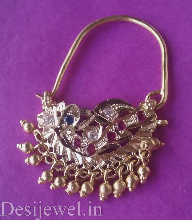 New and Latest Design of Rajasthani Desi gold naak-Nath 