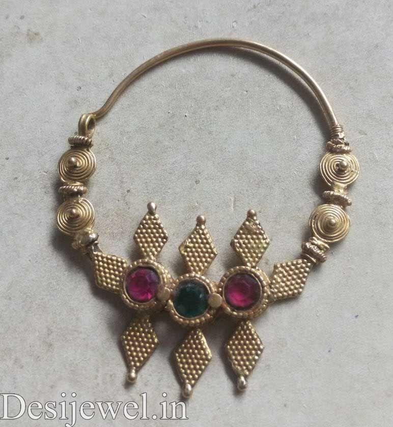 New and Latest Design of Rajasthani Desi gold naak-Nath 