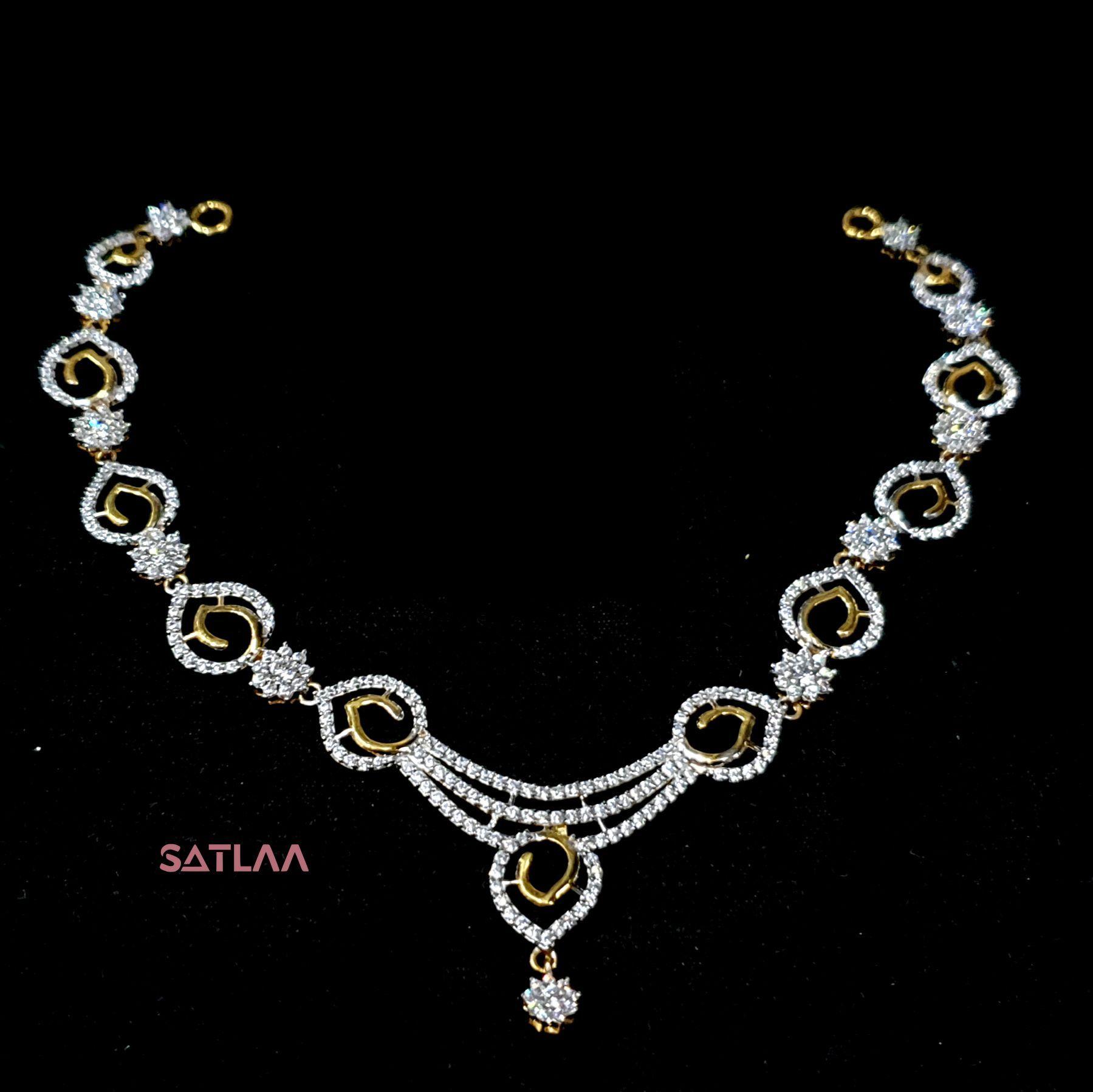 New and Latest Design of Satlaa Desi Indian Rajasthani Gold Necklace 