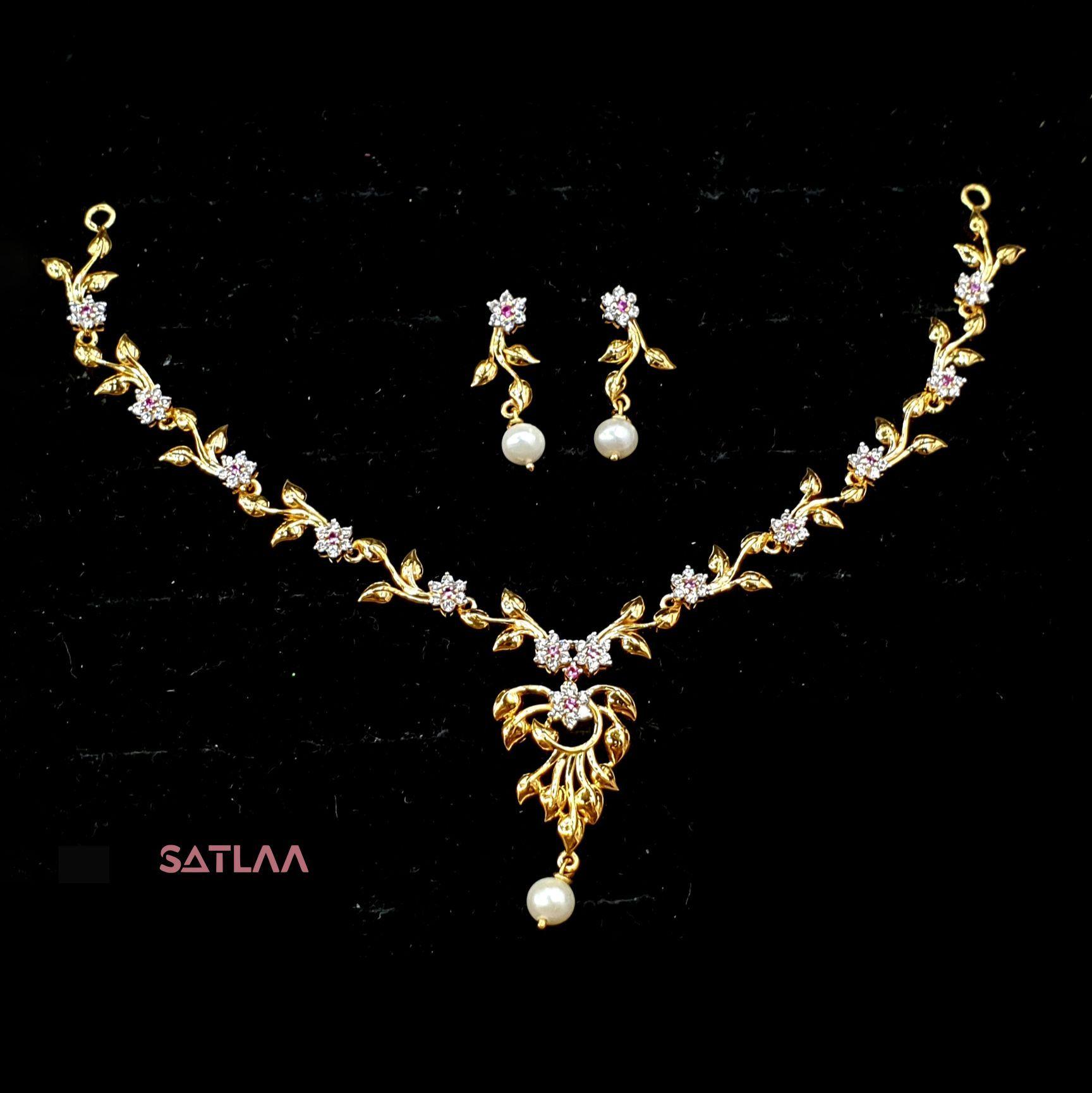 New and Latest Design of Satlaa Desi Indian Rajasthani Gold Necklace 