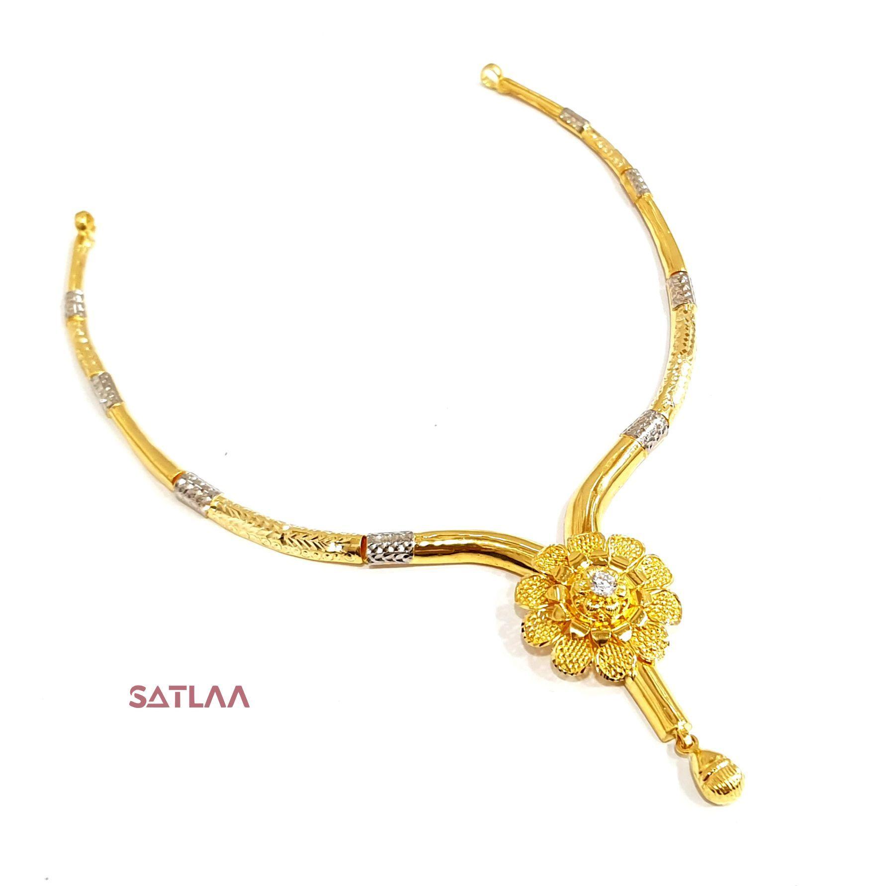 New and Latest Design of Satlaa Desi Indian Rajasthani Gold Necklace 