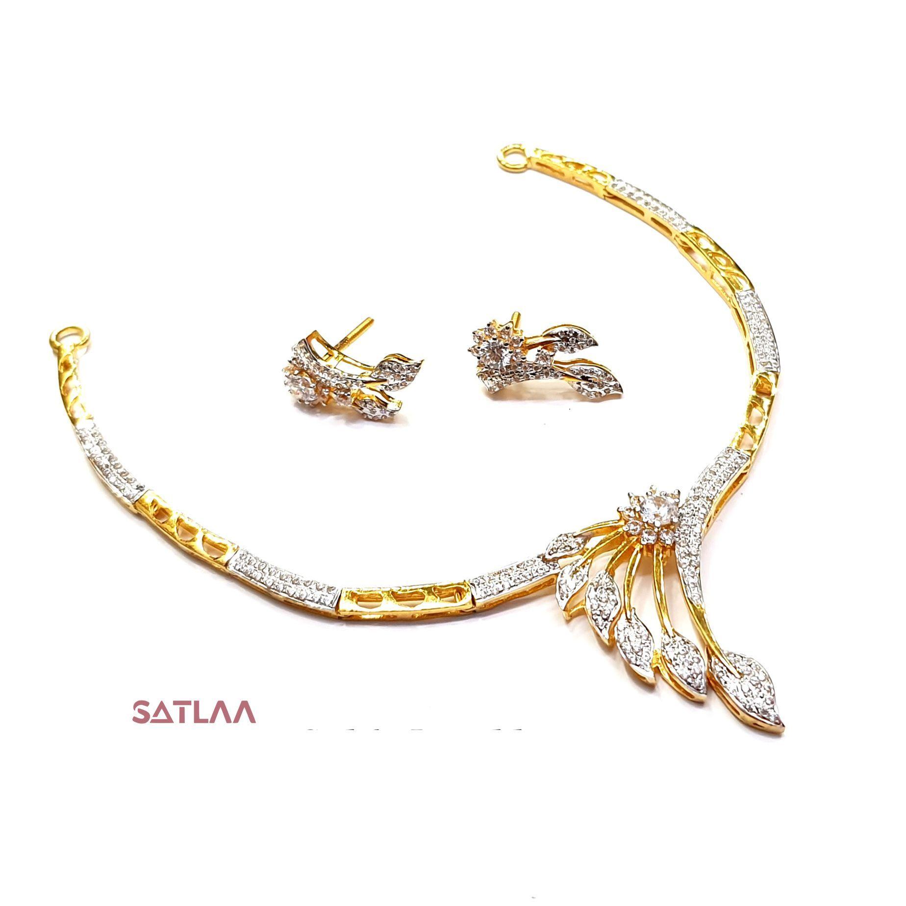 New and Latest Design of Satlaa Desi Indian Rajasthani Gold Necklace 