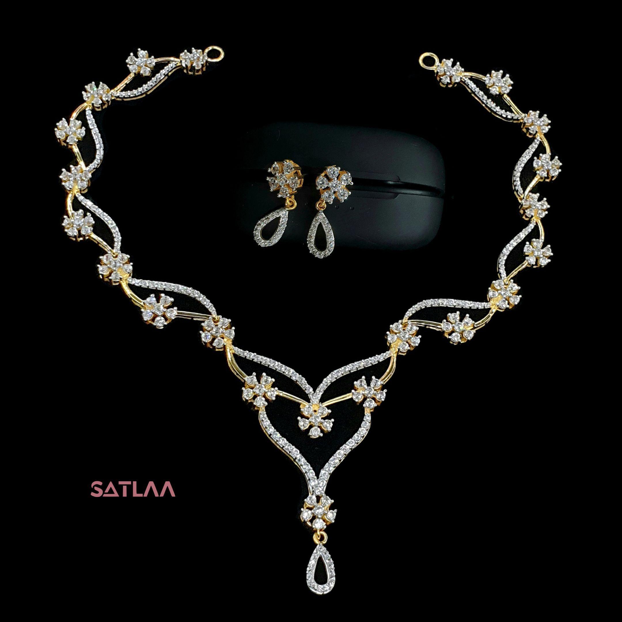 New and Latest Design of Satlaa Desi Indian Rajasthani Gold Necklace 