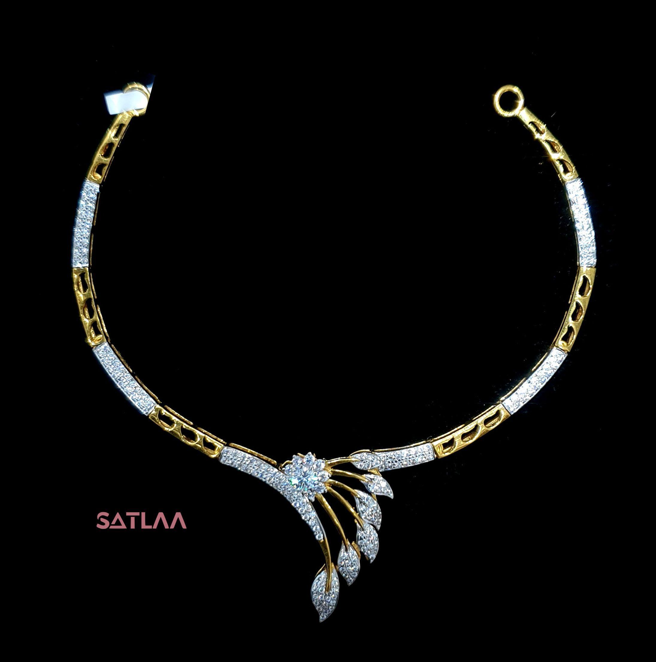 New and Latest Design of Satlaa Desi Indian Rajasthani Gold Necklace 