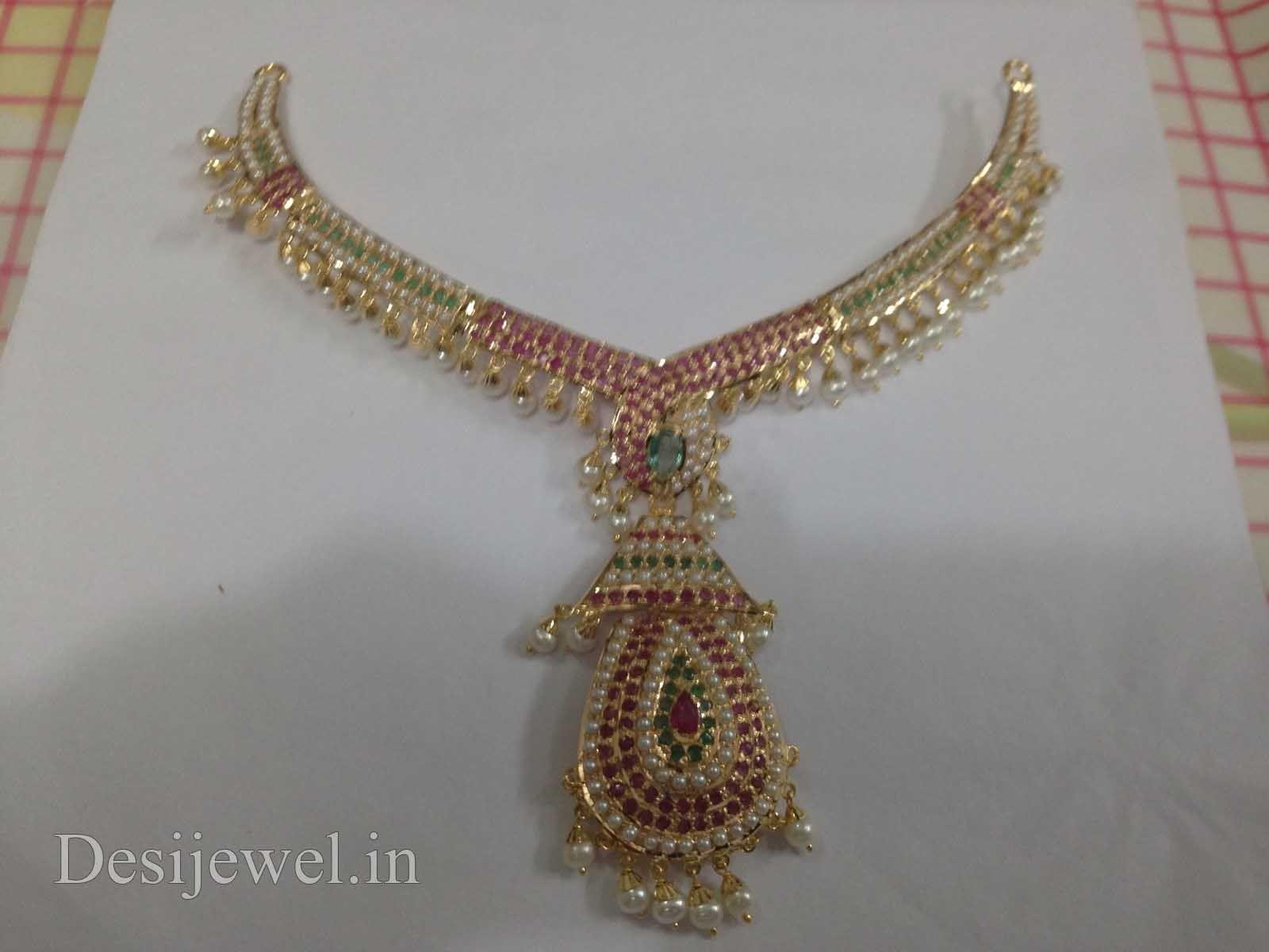 New and Latest Design of Rajasthani Desi gold Necklace 