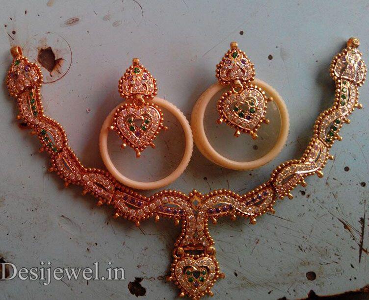 New and Latest Design of Rajasthani Desi gold Necklace 