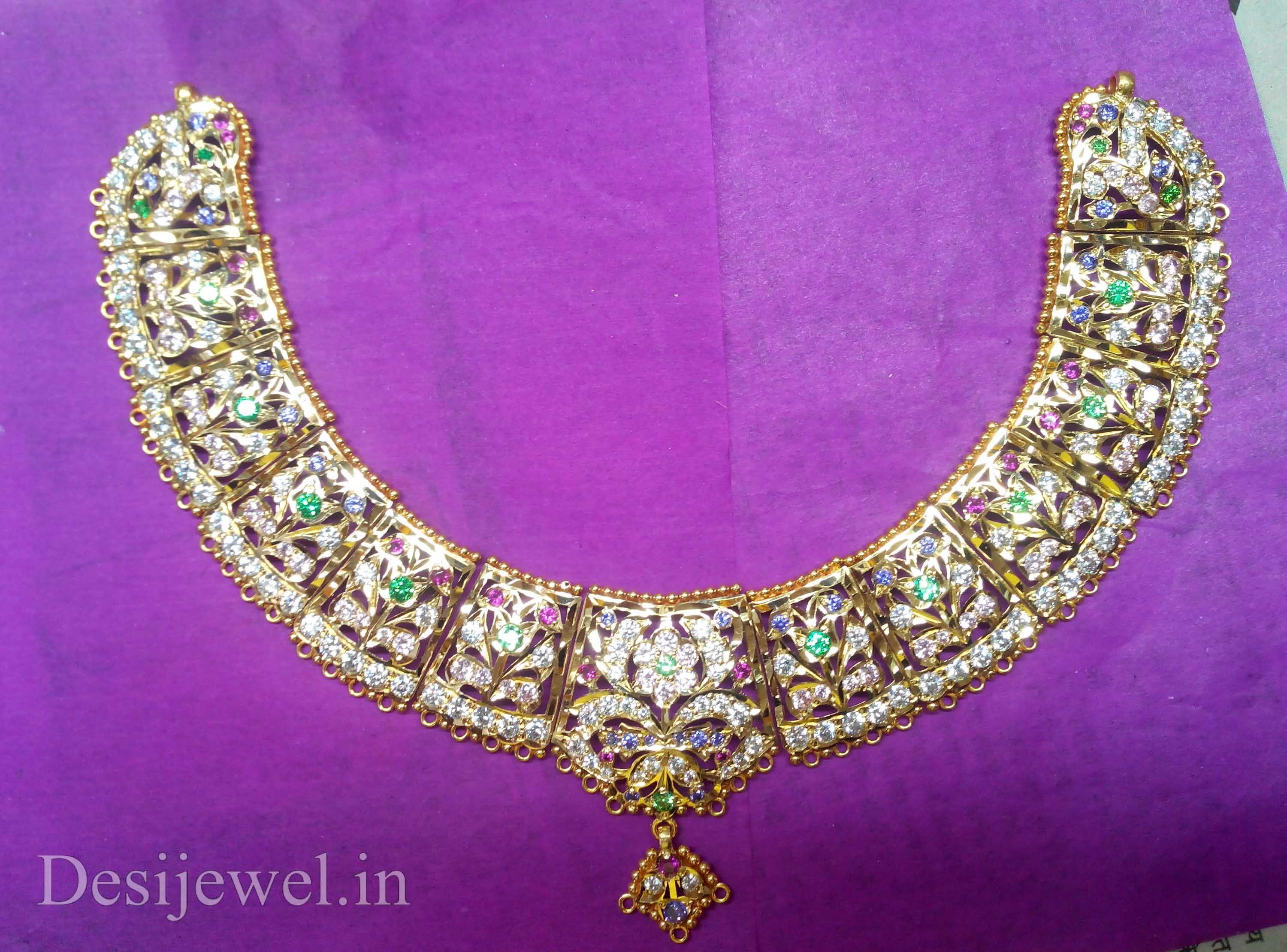 New and Latest Design of Rajasthani Desi gold Necklace 