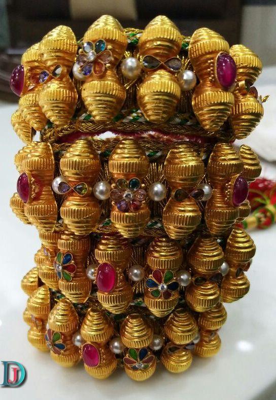 New and Latest Design of Rajasthani Desi gold Hath-Punach 