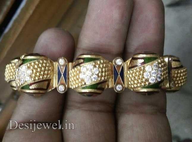 New and Latest Design of Rajasthani Desi gold Hath-Punach 