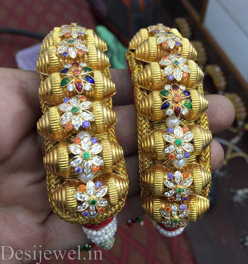 New and Latest Design of Rajasthani Desi gold Hath-Punach 