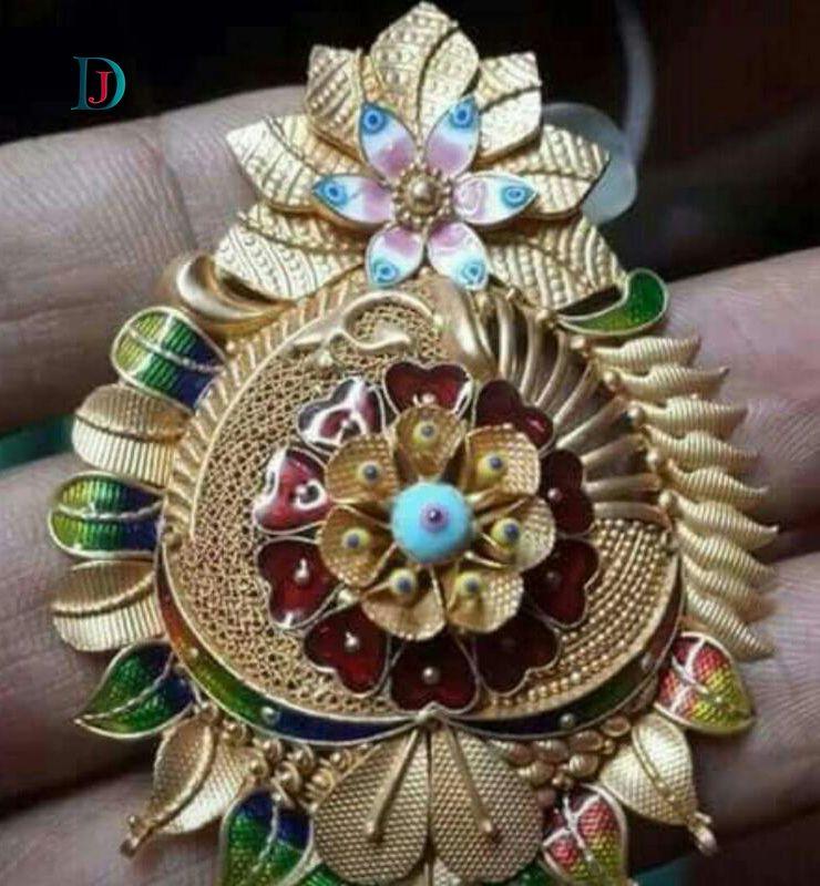 New and Latest Design of Rajasthani Desi gold Gala-Pendal 