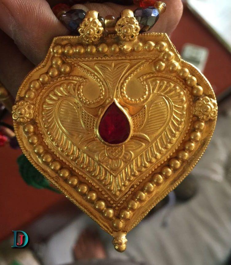 New and Latest Design of Rajasthani Desi gold Gala-Pendal 