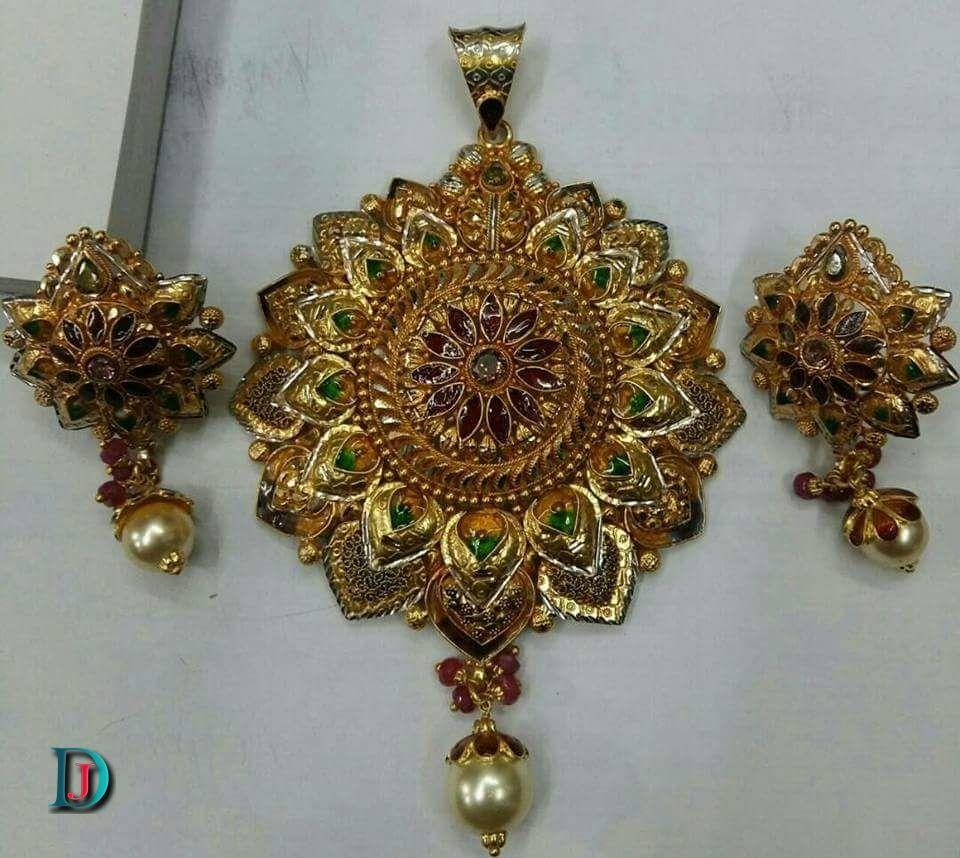New and Latest Design of Rajasthani Desi gold Gala-Pendal 