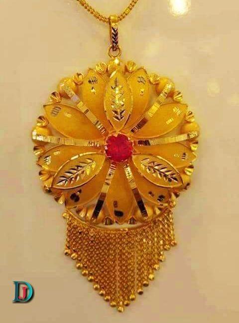 New and Latest Design of Rajasthani Desi gold Gala-Pendal 