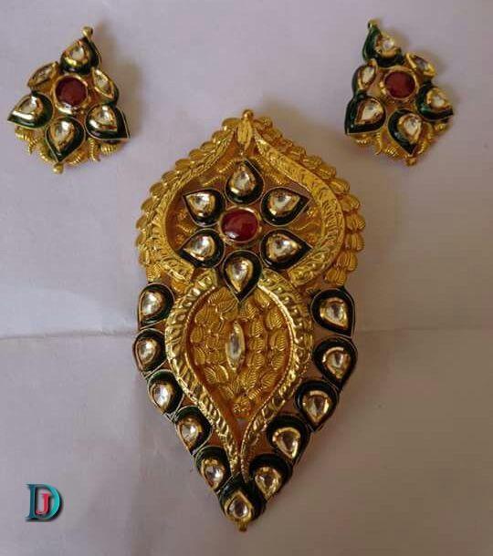 New and Latest Design of Rajasthani Desi gold Gala-Pendal 
