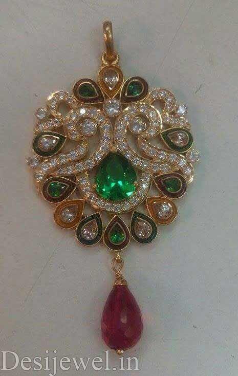 New and Latest Design of Rajasthani Desi gold Gala-Pendal 