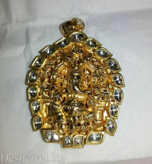 New and Latest Design of Rajasthani Desi gold Gala-Pendal 